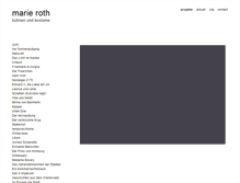 Tablet Screenshot of marieroth.com